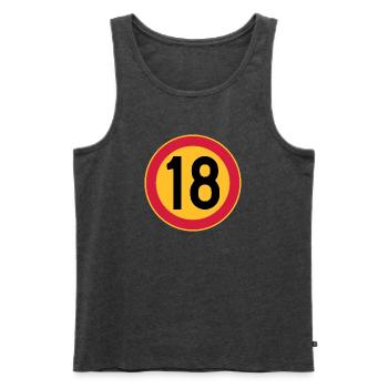 18 speed limit - Men's Premium Organic Tank Top - heather anthracite - Front - Michal (187cm)
