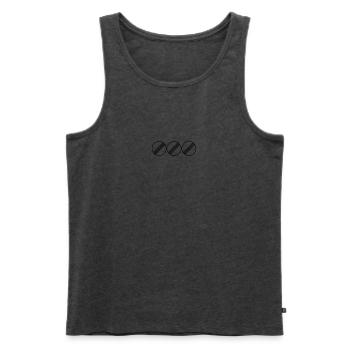 UNLIMITED TRIO par Unlimited Apparel - Débardeur bio Premium Homme - anthracite chiné - Devant - Michal (187cm)