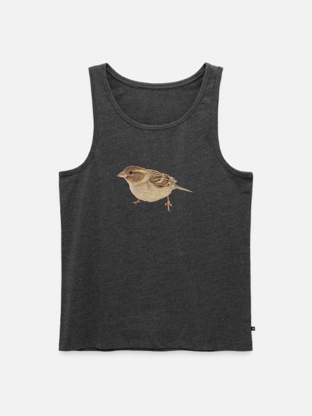 Vogel - Männer Premium Bio Tank Top - Anthrazit meliert