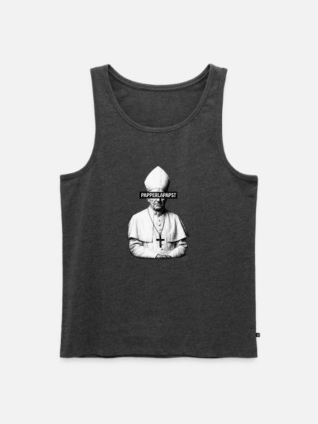 Papperlapapst - Männer Premium Bio Tank Top - Anthrazit meliert