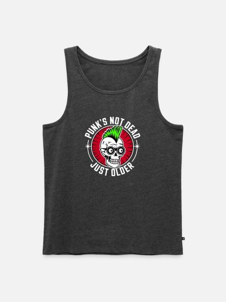 Punk's not dead just older - Männer Premium Bio Tank Top - Anthrazit meliert
