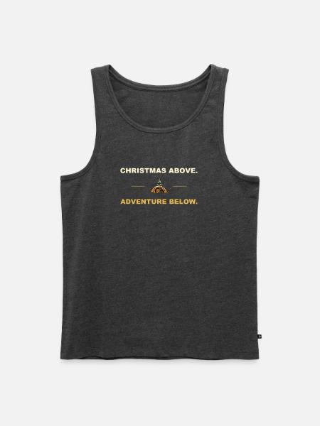 Christmas Above Adventure Below – Höhlengeschenk - Männer Premium Bio Tank Top - Anthrazit meliert