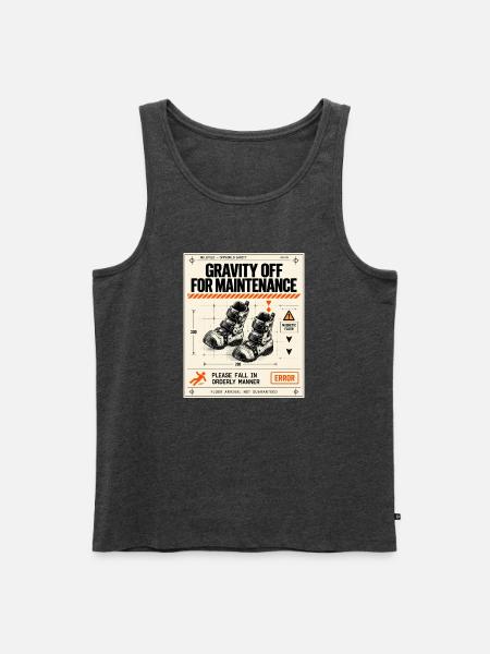 Schwerkraft bei der Instandhaltung - Männer Premium Bio Tank Top - Anthrazit meliert
