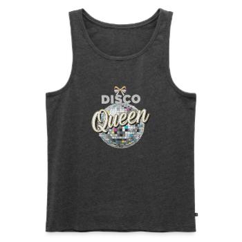 Disco Queen Discokugel Vintage Geburtstag Party - Männer Premium Bio Tank Top - Anthrazit meliert - Vorne - Michal (187cm)