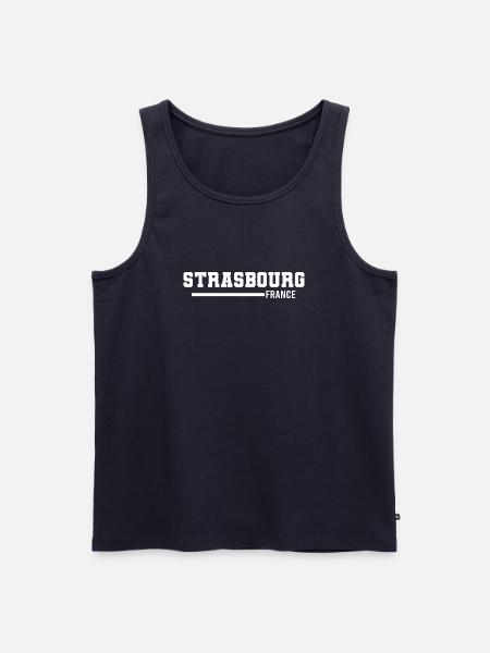 Strasbourg | France - Men's Premium Organic Tank Top - navy