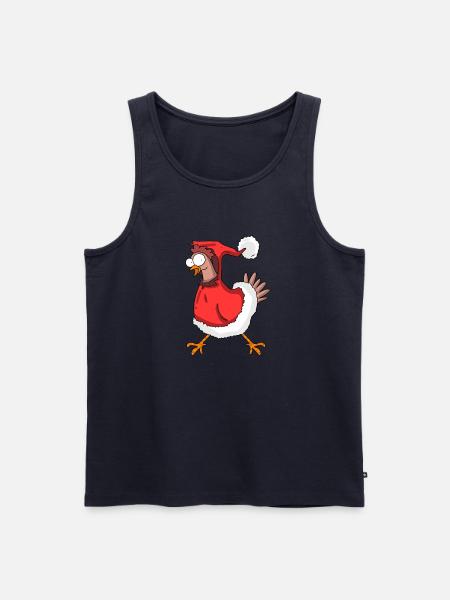 Poulet de Noël - Débardeur bio Premium Homme - bleu marine