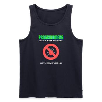 Programmierer Debugging T-Shirt Herren - Männer Premium Bio Tank Top - Navy - Vorne - Michal (187cm)