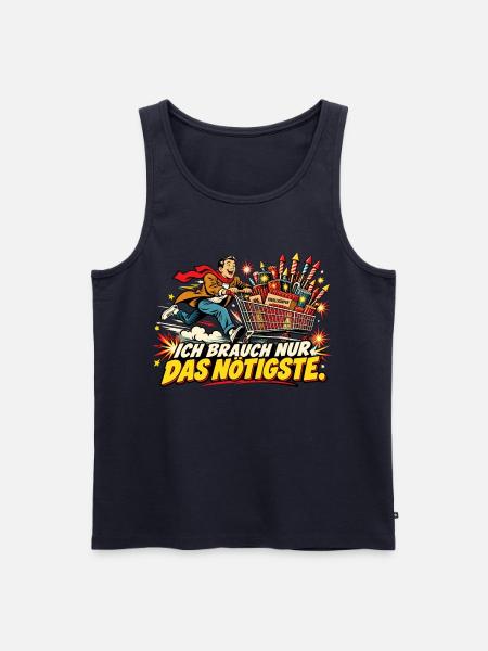 Ich brauch nur das Nötigste - Männer Premium Bio Tank Top - Navy