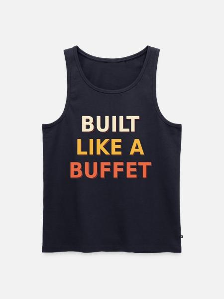 Gebaut wie ein Buffet - Männer Premium Bio Tank Top - Navy
