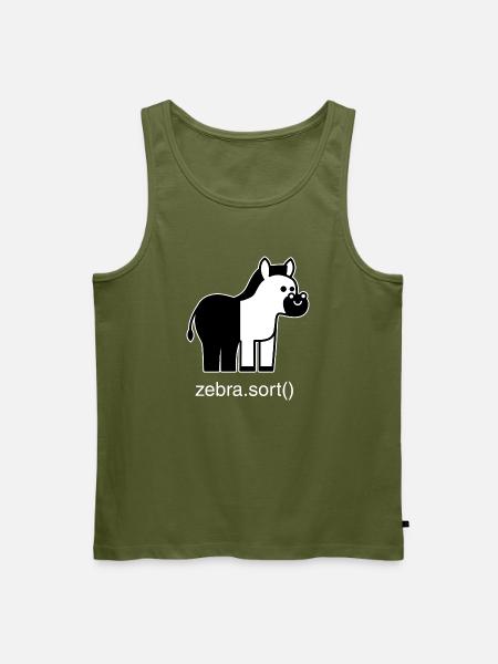 Sortiertes Zebra - Männer Premium Bio Tank Top - Khaki