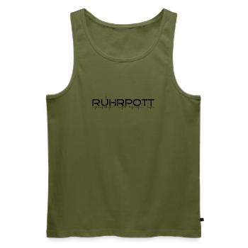 Ruhrpott - Männer Premium Bio Tank Top - Khaki - Vorne - Michal (187cm)