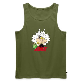 Asterix & Obelix Weg Von Meinem Zaubertrank - Männer Premium Bio Tank Top - Khaki - Vorne - Michal (187cm)