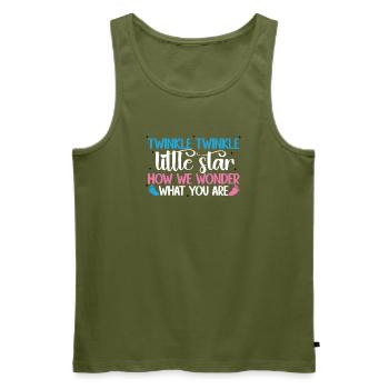 Funkel, funkel, kleiner Stern, wie wir uns fragen, was - Männer Premium Bio Tank Top - Khaki - Vorne - Michal (187cm)