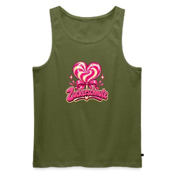 Zuckerschnute Y2K - Männer Premium Bio Tank Top - Khaki - Vorne - Michal (187cm)