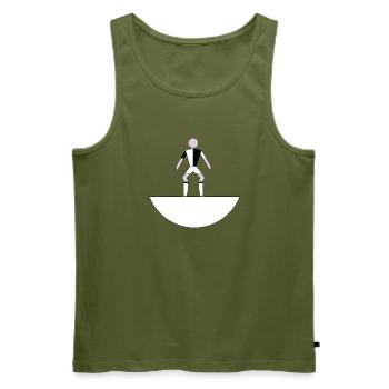 Miniaturgeometrische Figur - Männer Premium Bio Tank Top - Khaki - Vorne - Michal (187cm)