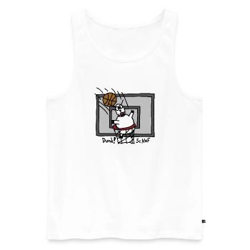 Dunk ScHoF - Débardeur bio Premium Homme - blanc - Devant - Michal (187cm)