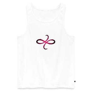 Keltische Symbole Freundschaft Symbol - Männer Premium Bio Tank Top - Weiß - Vorne - Michal (187cm)