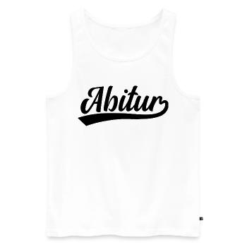 Abitur Abi - Männer Premium Bio Tank Top - Weiß - Vorne - Michal (187cm)