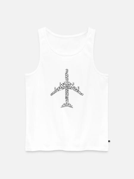 Avion B747 - Débardeur bio Premium Homme - blanc