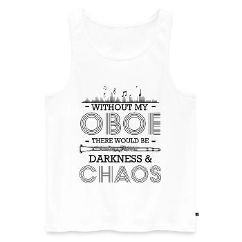 Oboe - Männer Premium Bio Tank Top - Weiß - Vorne - Michal (187cm)