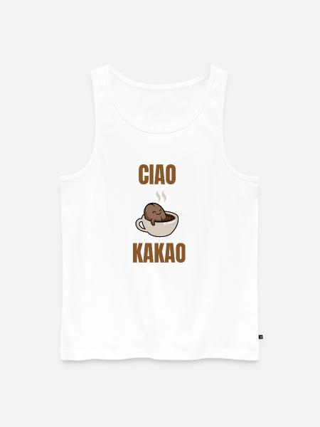 ciao cocoa - Men's Premium Organic Tank Top - white