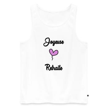 RUHESTAND. RUHESTAND. PENSIONIERT. RUHESTAND - Männer Premium Bio Tank Top - Weiß - Vorne - Michal (187cm)