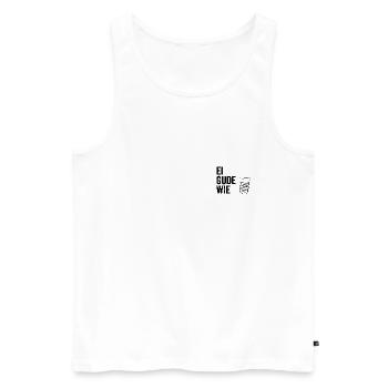 Ei gude wie - Männer Premium Bio Tank Top - Weiß - Vorne - Michal (187cm)