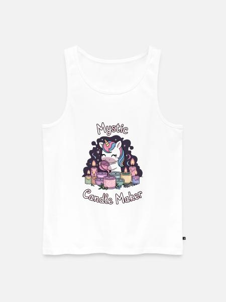 Mystic Candle Maker. - Men's Premium Organic Tank Top - white