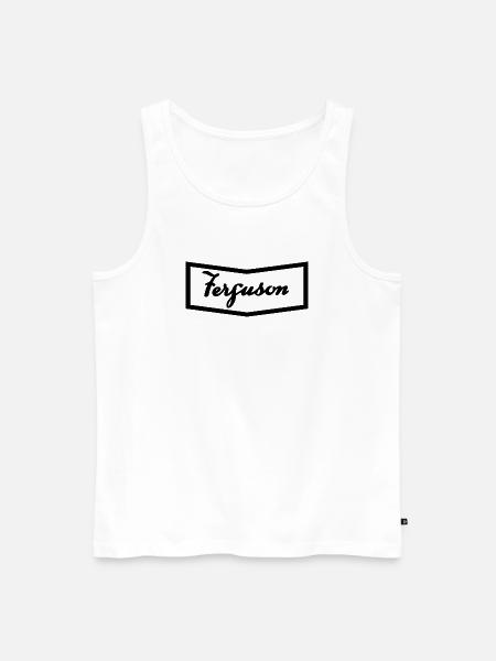 Ferguson TE20 hood logo - Men's Premium Organic Tank Top - white