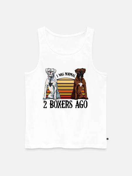 boxer - Men's Premium Organic Tank Top - white