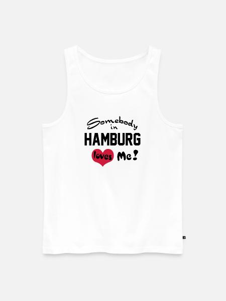 hamburg - Männer Premium Bio Tank Top - Weiß