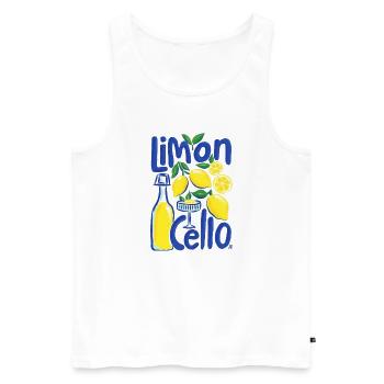 Cooles Design - Männer Premium Bio Tank Top - Weiß - Vorne - Michal (187cm)