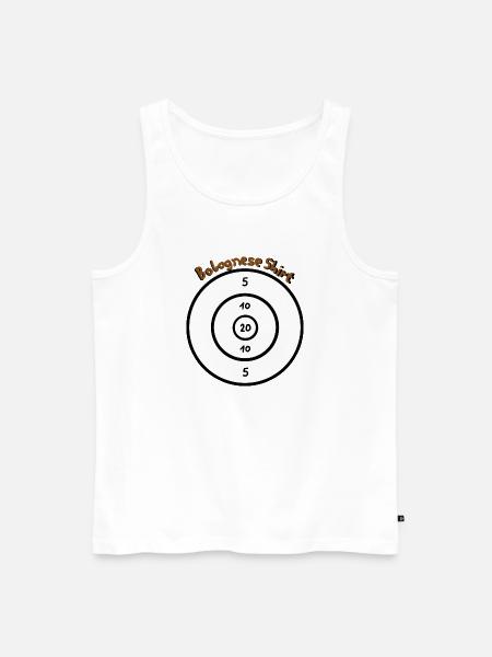 Bolognese Shit - Men's Premium Organic Tank Top - white