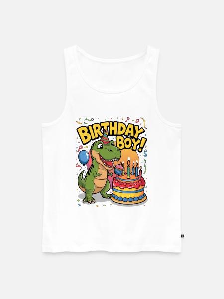 Birthday Boy - Men's Premium Organic Tank Top - white