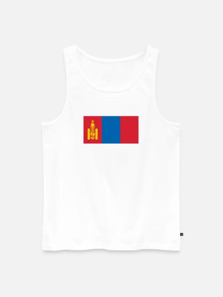 Mongolei - Männer Premium Bio Tank Top - Weiß