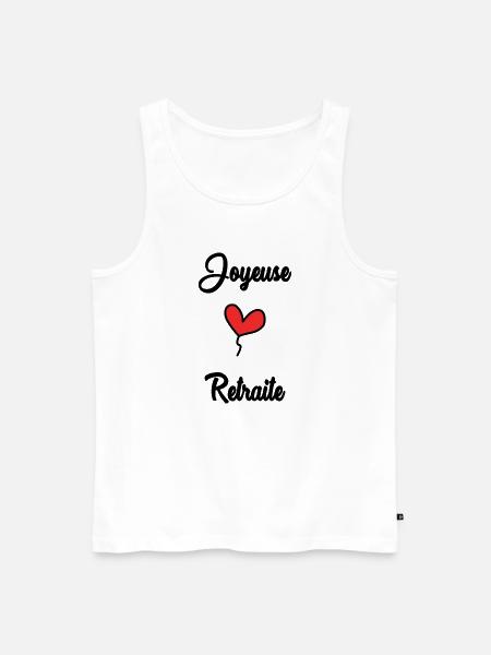 RETIREMENT - Men's Premium Organic Tank Top - white