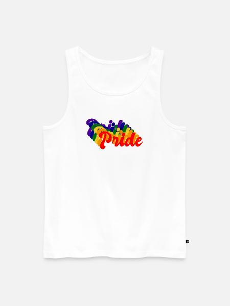 Pride LGBT Retro - Men's Premium Organic Tank Top - white