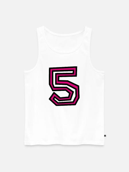5 - Men's Premium Organic Tank Top - white