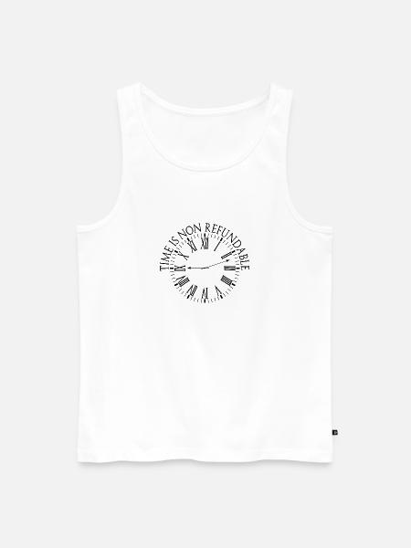 Le temps n’est pas remboursable - Débardeur bio Premium Homme - blanc