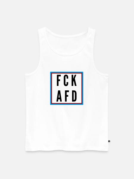 AFD Nein Danke! - Männer Premium Bio Tank Top - Weiß