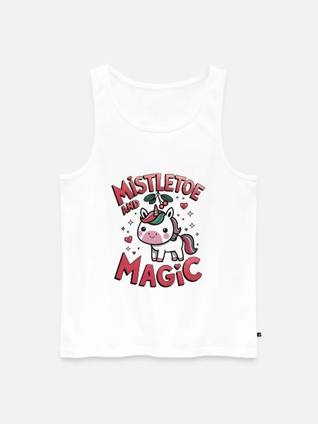 Mistletoe And Magic - Men's Premium Organic Tank Top - white