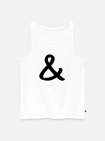 esperluette - Débardeur bio Premium Homme - blanc