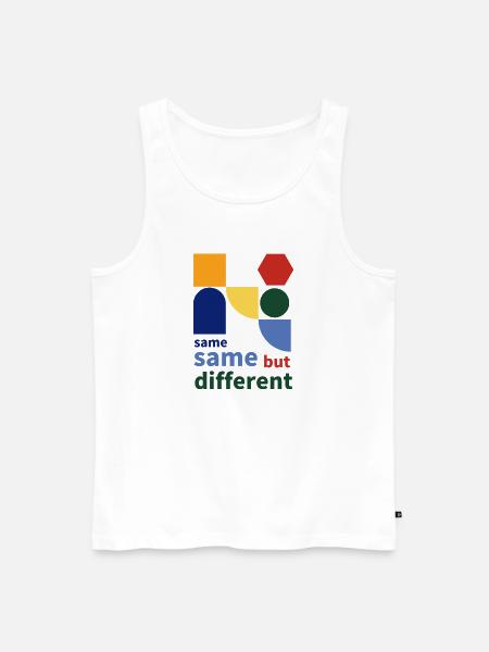 same same but different - Männer Premium Bio Tank Top - Weiß