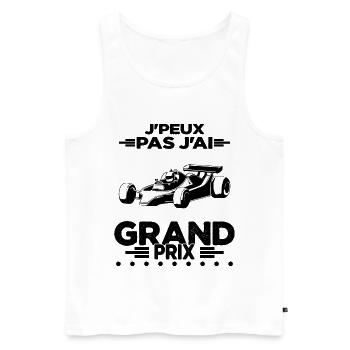 Je Peux Pas J'ai Grand Prix - Débardeur bio Premium Homme - blanc - Devant - Michal (187cm)