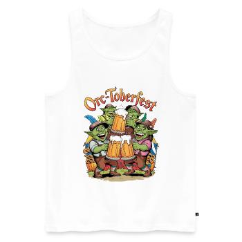 Orc-toberfest - Débardeur bio Premium Homme - blanc - Devant - Michal (187cm)