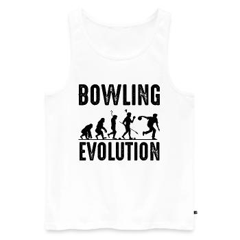 Bowling - Débardeur bio Premium Homme - blanc - Devant - Michal (187cm)