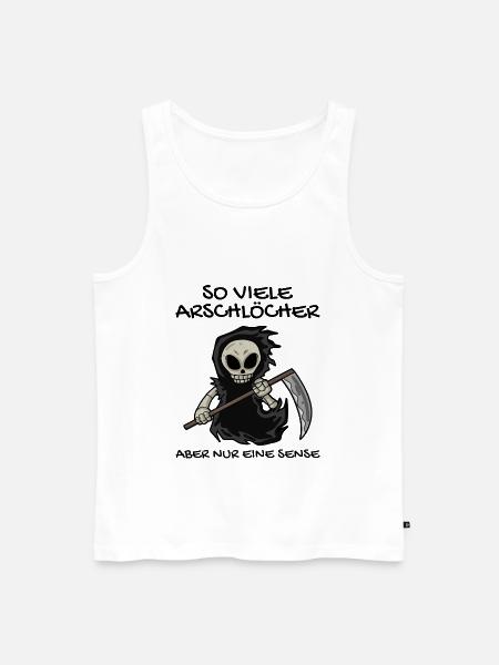 Sensenmann - Männer Premium Bio Tank Top - Weiß