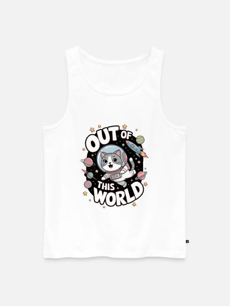 Out Of This World - Men's Premium Organic Tank Top - white
