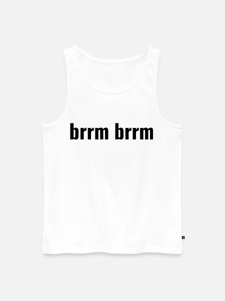 brrm brrm - Men's Premium Organic Tank Top - white