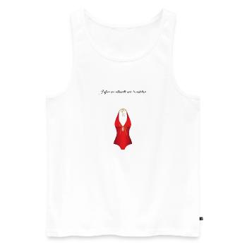 La piscine 1 - Débardeur bio Premium Homme - blanc - Devant - Michal (187cm)